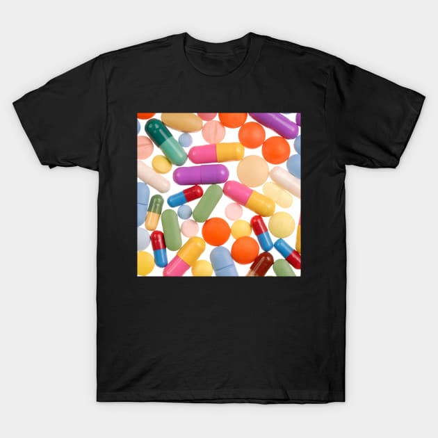 Pills in Color T-Shirt by DesignIndex